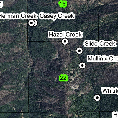 Cascade Locks T2N R8E Township Map Preview 2