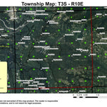 Badger Lake T3S R10E Township Map Preview 1