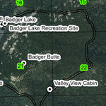 Badger Lake T3S R10E Township Map Preview 2