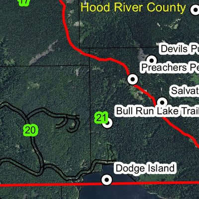Lost Lake T1S R8E Township Map Preview 2