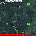 Big Bend Mountain T1S R7E Township Map Preview 2