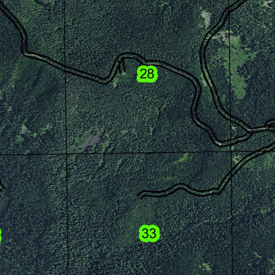Big Bend Mountain T1S R7E Township Map Preview 3