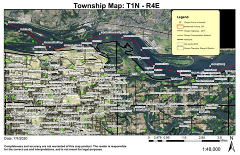 Corbet T1N R4E Township Map Preview 1
