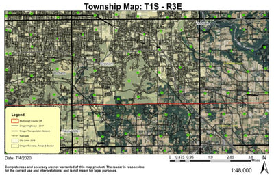 Gresham T1S R3E Township Map Preview 1