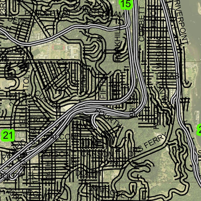 Portland T1S R1E Township Map Preview 2