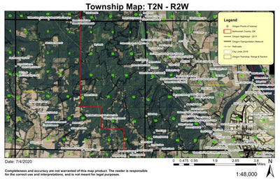 Sky Ranch T2N R2E Township Map Preview 1