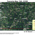 Cannon Beach T4N R10W Township Map Preview 1