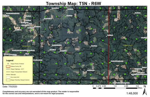 Green Mountain T5N R6W Township Map Preview 1