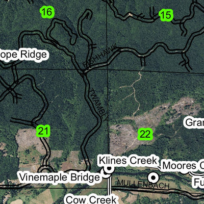 Pope Ridge T5N R7W Township Map Preview 2