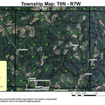Fishhawk Falls T6S R7W Township Map Preview 1