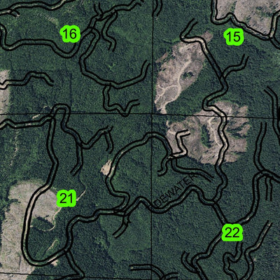 Fishhawk Falls T6S R7W Township Map Preview 2