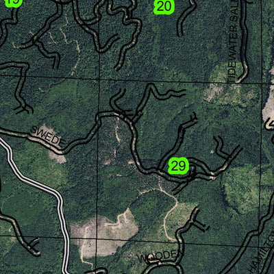 Fishhawk Falls T6S R7W Township Map Preview 3