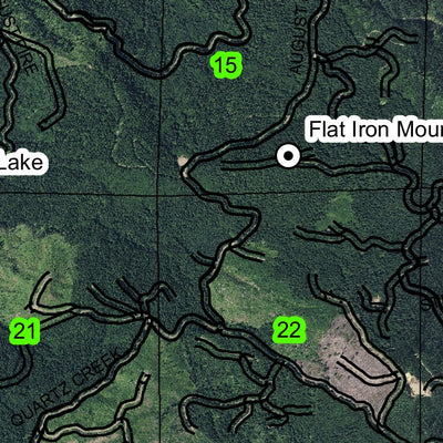 Flat Iron Mountain T4N R7W Township Map Preview 2