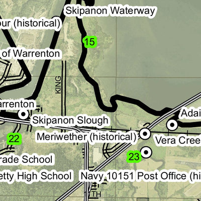 Warrenton T8S R10W Township Map Preview 2