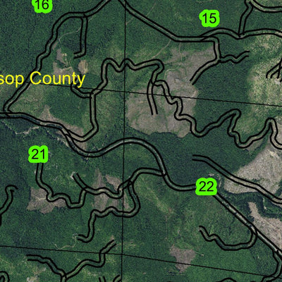 Sister Green Mountain T6S R9W Township Map Preview 2