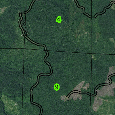 Sister Green Mountain T6S R9W Township Map Preview 3