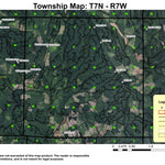 Elk Mountain T7N R7W Township Map Preview 1