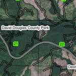 Humbug Mountain T5N R8W Township Map Preview 2