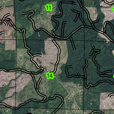 Humbug Mountain T5N R8W Township Map Preview 3
