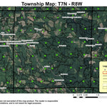 Bear Creek Reservoir T7N R8W Township Map Preview 1