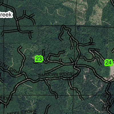 Bear Creek Reservoir T7N R8W Township Map Preview 3