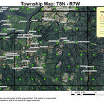 Knappa Junction T8N R7W Township Map Preview 1