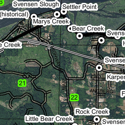 Knappa T8N R8W Township Map Preview 2