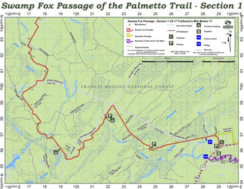 Swamp Fox Passage (Section 1) of the Palmetto Trail Preview 1