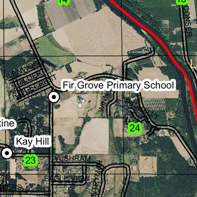 Berry Creek T10N R4W Township Map Preview 2
