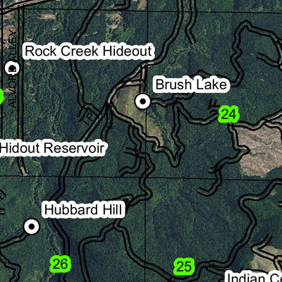 Grande Ronde T6N R8W Township Map Preview 2