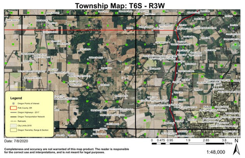 Spring Valley T6N R3W Township Map Preview 1