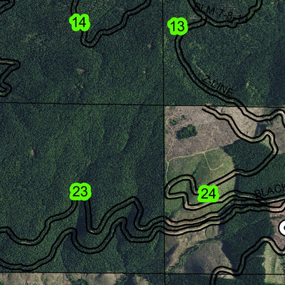 Boulder Creek T7N R8W Township Map Preview 2