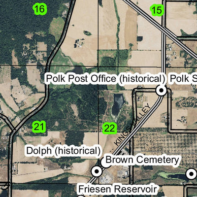 Dallas T7N R5W Township Map Preview 2