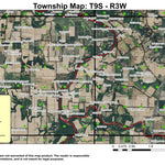 Cole Slough T9N R3W Township Map Preview 1