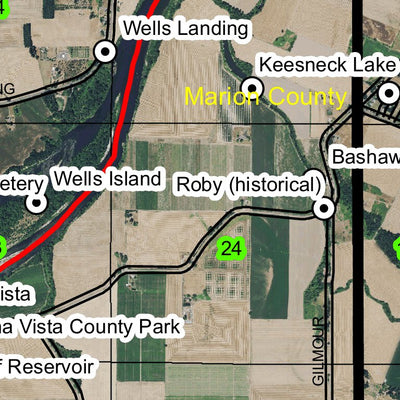 Cole Slough T9N R3W Township Map Preview 2