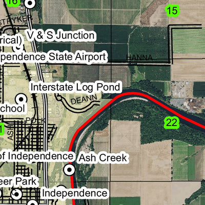 Independence T8N R4W Township Map Preview 2