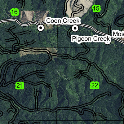 Millers Gap T10N R8W Township Map Preview 2