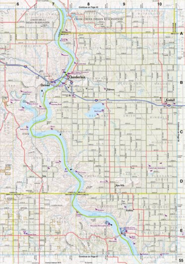 South Dakota Atlas & Gazetteer Page 55 Preview 1