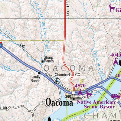 South Dakota Atlas & Gazetteer Page 55 Preview 3