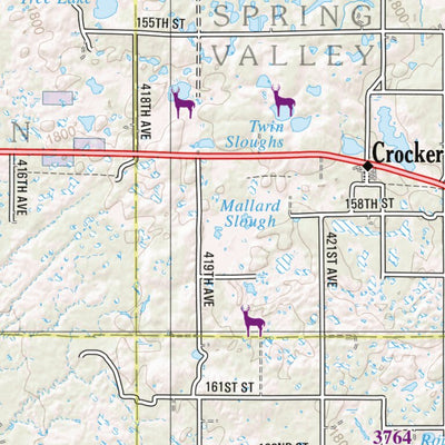 South Dakota Atlas & Gazetteer Page 33 Preview 3