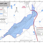 Hawk Lake Bathymetric Chart Preview 1