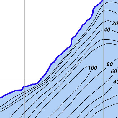 Hawk Lake Bathymetric Chart Preview 2