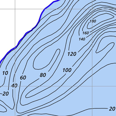 Hawk Lake Bathymetric Chart Preview 3