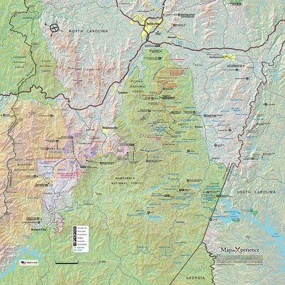 North Carolina Map Bundle - Hike North Carolina - Bike North Carolina - Drive North Carolina Preview 2