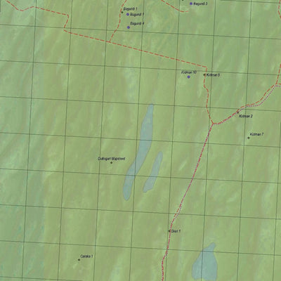 Getlost Map 7041 DULLINGARI Topographic Map V13 1:75,000 Preview 2