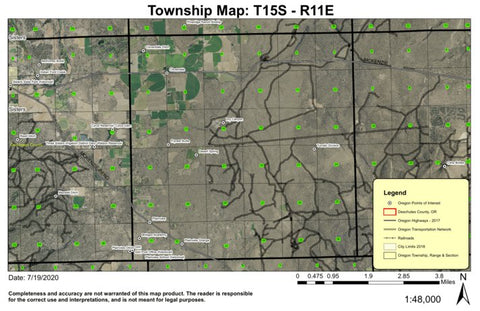 Cloverdale T15S R11E Township Map Preview 1