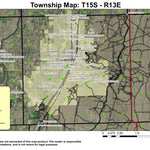 Redmond T15S R13E Township Map Preview 1