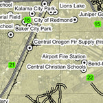 Redmond T15S R13E Township Map Preview 2