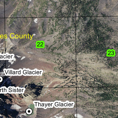 North Sister T16S R8.5E Township Map Preview 2