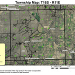 Bull Flat T16S R11E Township Map Preview 1